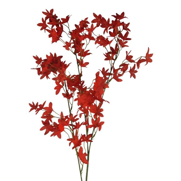Artificial Red Floral Stems Filler Flowers - 2 Stems 42" Tall - DIY Decor & Craf - Picture 4 of 12
